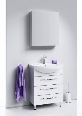 Тумба напольная AQWELLA Аллегро Т6/3 с умывальником Элеганс 650 Agr.01.06/3