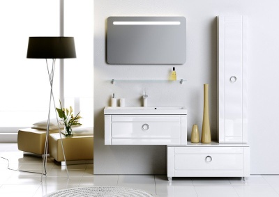 Шкаф-пенал подвесной Aqwella Инфинити 35 Inf.05.35, белый