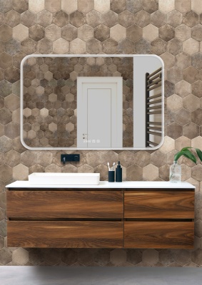 Зеркало Silver Mirrors Стив 1200х800 - 3 LED-00002321. Акция