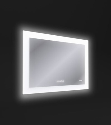 Зеркало  с подсветкой, антизапотеванием и часами Cersanit LED  060 pro 80*60 LU-LED060*80-p-Os