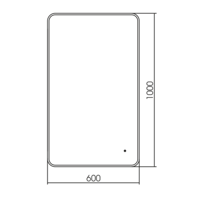 Зеркало Silver Mirrors Incanto-GOLD 600х1000 (бесконтактный сенсор, гор./верт.)