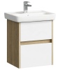 Тумба подвесная Aqwella Сити 50 с умывальником Мини 50-СК дуб балтийский SI0105DB