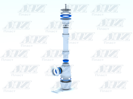 Сифон умывальника Ани Пласт 1/4 C1000