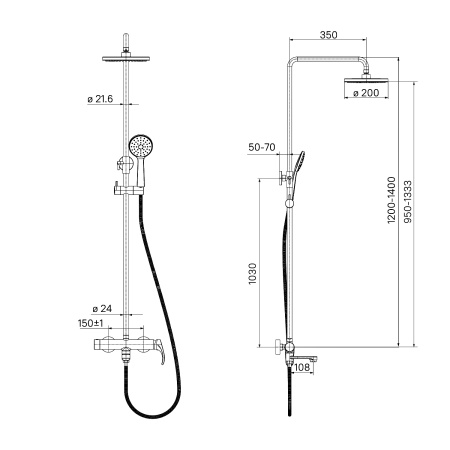 Душевая система IDDIS Joker JOKSB1Fi06
