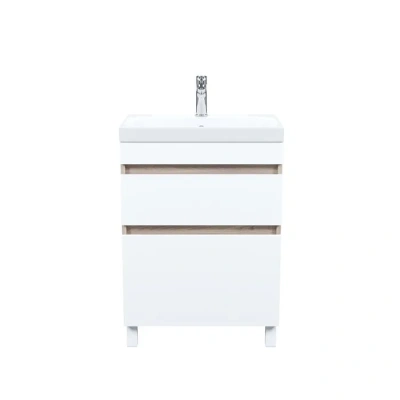 Тумба с умывальником 60 см напольная с ящиками Iddis Zodiac, белый ZOD6ABFi95K