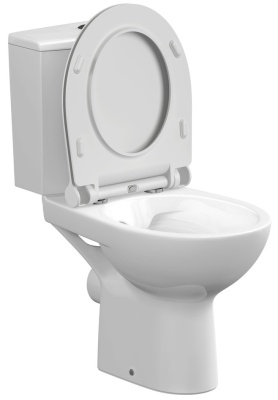 Унитаз напольный Cersanit Nature Clean On 011 3/5 DPL EO Slim. Акция