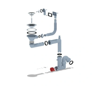 Сифон для кухонной мойки Ани Пласт F5345S