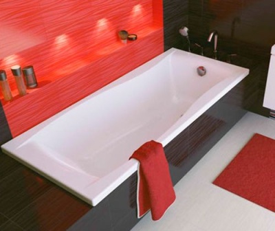 Ванна акриловая прямоугольная с ножками без панели Cersanit PROFEA 170X70 S301-277