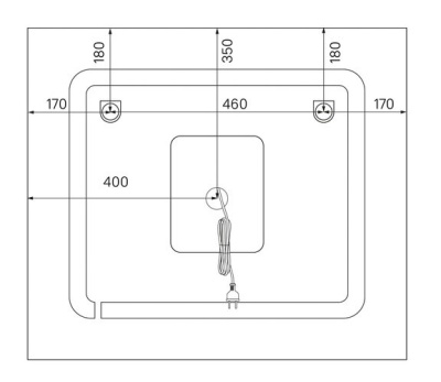 Зеркало с подстветкой 80 см Iddis Zodiac ZOD8000i98