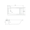 Ванна прямоугольная с ножками Cersanit Virgo 150х75. Акция