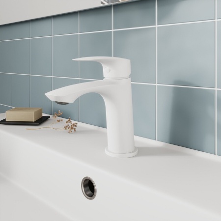 Смеситель для умывальника Milardo Rora, белый RORWT00M01