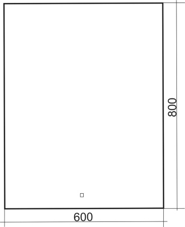 Зеркало Silver Mirrors "Алмина" 60х80 (сенсорный выключатель) ФР-00001541