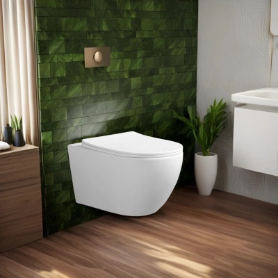 Унитаз подвесной Cerutti Orlter Aria Tornado, белый CT9955