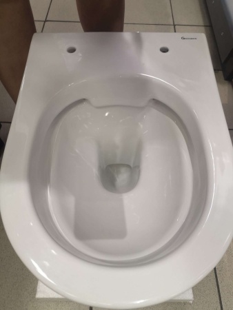 Унитаз подвесной Grossman GR-4455S безободковый с крышкой duroplast, soft-close, белый