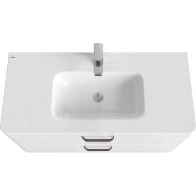 Тумба с умывальником напольная Iddis Brick 100, белая BRI10WFi95K