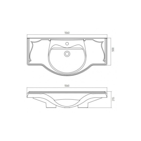 Умывальник Акватон Лорето 105