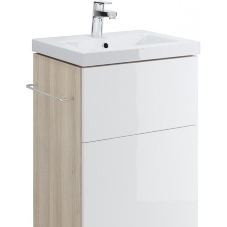 Тумба с умывальником подвесная Cersanit SMART 40 с умывальником COMO 40 белый SU-SMA-CO40/Wh