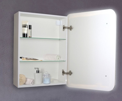 Зеркало-шкаф Silver Mirrors Фиджи 50 (500х750 R-78) LED-00002362. Распродажа