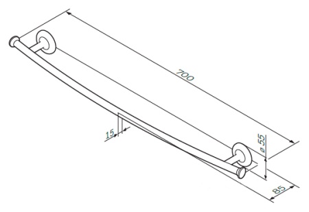 Вешалка для полотенец AM.PM Like A80346400