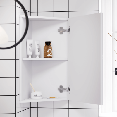 Тумба угловая Aqwella Porto под умывальник Дельта белый/черный POR0104WB