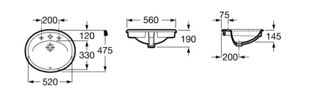 Умывальник Roca Java 56