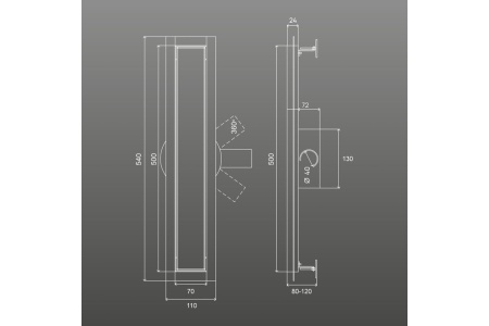 Трап линейный РМС ТЛ02-50х7