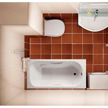 Чугунная ванна с ножками/ручками Roca Malibu 150x75 A23157000R