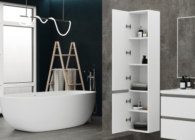 Пенал подвесной левый Laparet Electra 35, белый глянец LE-TCAB-35-01L