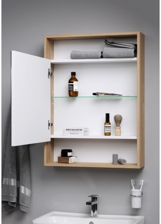 Зеркальный шкаф Aqwella Сити SIT0406DB 60см, дуб балтийский