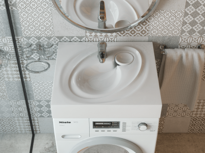 Умывальник над стиральной машиной MADERA Perla 60 белая Умывальник над стиральной машиной MADERA Perla 60 белая