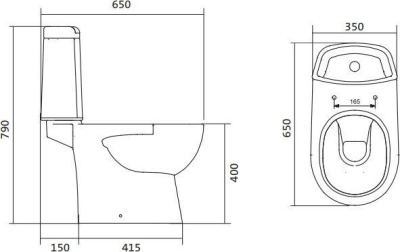 Унитаз напольный Santek "ОСТИН", белый 1WH302419