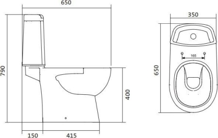 Унитаз напольный Santek "ОСТИН", белый 1WH302419