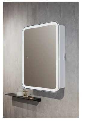 Зеркало-шкаф Silver Mirrors Фиджи Flip 70 ИК (700х800, бесконтактный сенсор). Акция