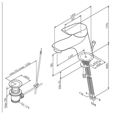 Смеситель для умывальника AM.PM Bliss F5382164 хром