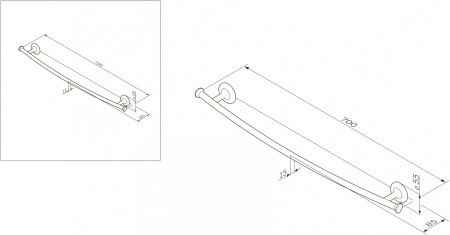 Вешалка для полотенец AM.PM Like A80346400. Распродажа