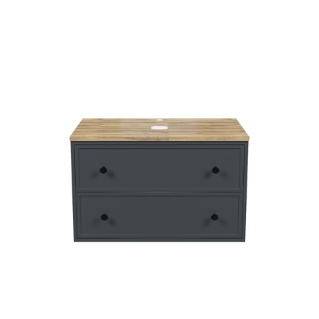 Тумба подвесная со столешницей 80 см Iddis Torr, темно-серый TOR80DBi95K