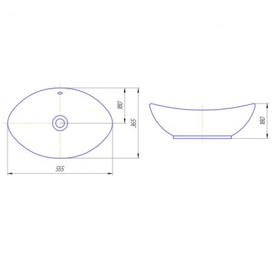 Умывальник Raval Гамма 56
