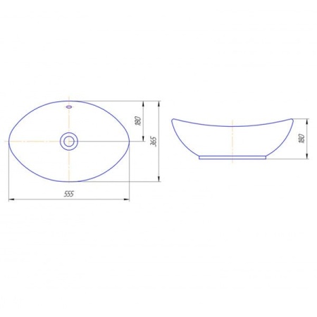 Умывальник Raval Гамма 56