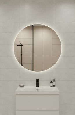 Зеркало Cersanit Eclipse smart 100x100 с подсветкой круглое 64145. Акция