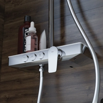 Смеситель для ванны с верхним душем Iddis Shelfy SHESB3Bi06. Распродажа Образец