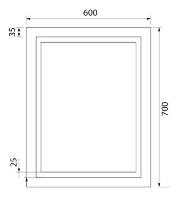 Зеркало с подстветкой 60 см Iddis Zodiac ZOD6000i98