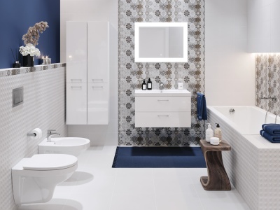 Комплект инсталляции Cersanit DELFI SET-DEL/Vec/TPL/En-Wh-w белый