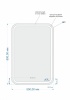 Зеркало с подсветкой, антизапотеванием и функцией звонка Cersanit LED 051 pro 80*55 LU-LED051*80-p-Os