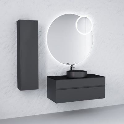 Тумба подвесная Raval Decent 100 антрацит Dec.01.100/A/RL. Образец. Распродажа