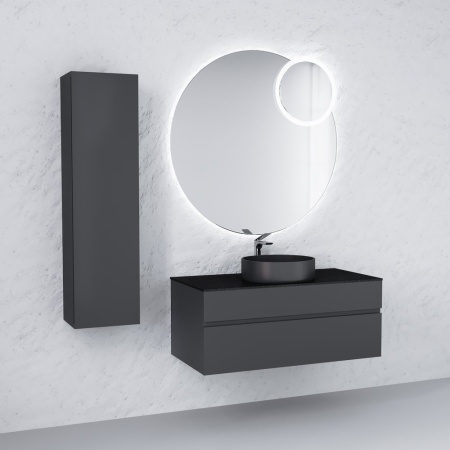 Тумба подвесная Raval Decent 100 антрацит Dec.01.100/A/RL. Образец. Распродажа