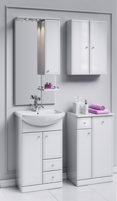 Шкафчик навесной AQWELLA Барселона В5 50 Ba.04.03, белый