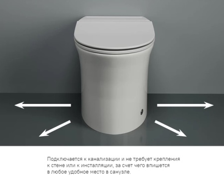 Унитаз приставной с функцией импульсного смыва Iddis Pulse PULIDSEi26. Распродажа Образец