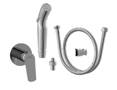 Смеситель с гигиеническим душем встраиваемый однорычажный Cersanit Flavis 64104. Распродажа