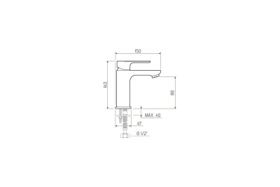 Смеситель для умывальника PMC SL133-001F