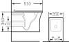 Унитаз подвесной Grossman GR-4461S безободковый с крышкой duroplast, soft-close, белый